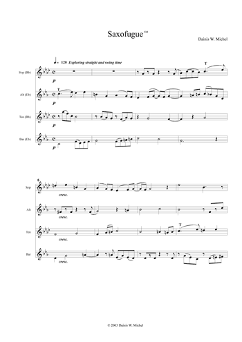 Saxofugue Page 1